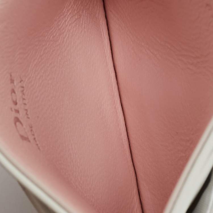 Dior Lady Dior Freesia White Cannage Leather Card Holder