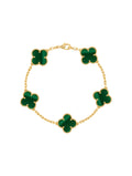 Van Cleef And Arpels Vintage Alhambra Yellow Gold Bracelet