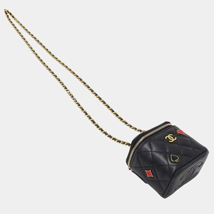 Chanel Coco Casino Black Lambskin Vanity Case