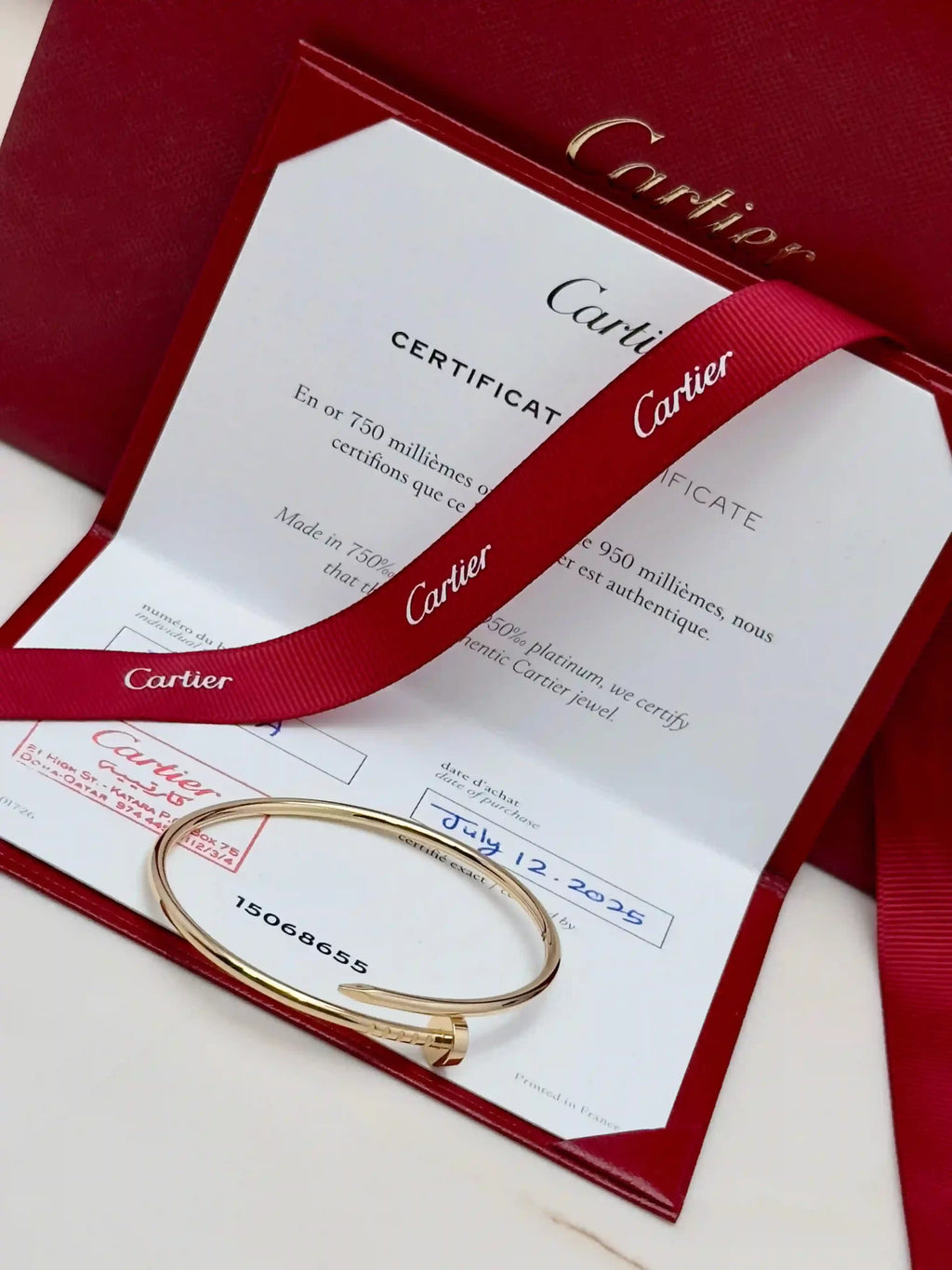 Cartier Juste Un Clou Small Model Size 16