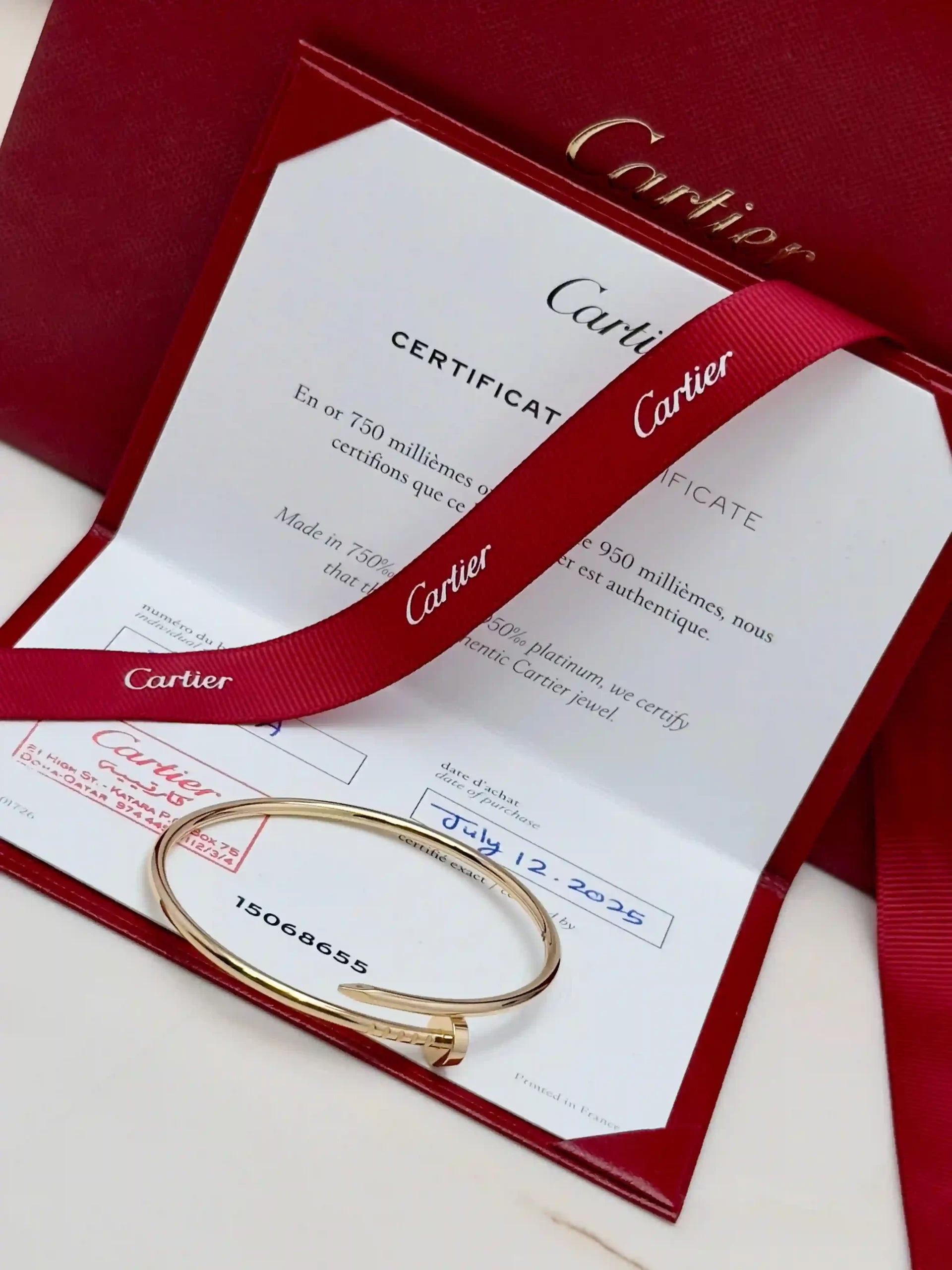 Cartier Juste Un Clou Small Model Size 16