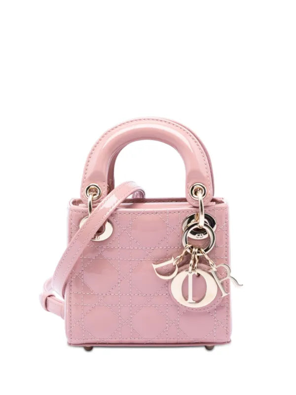 Christian Dior 2022 Micro Patent Cannage Lady Dior