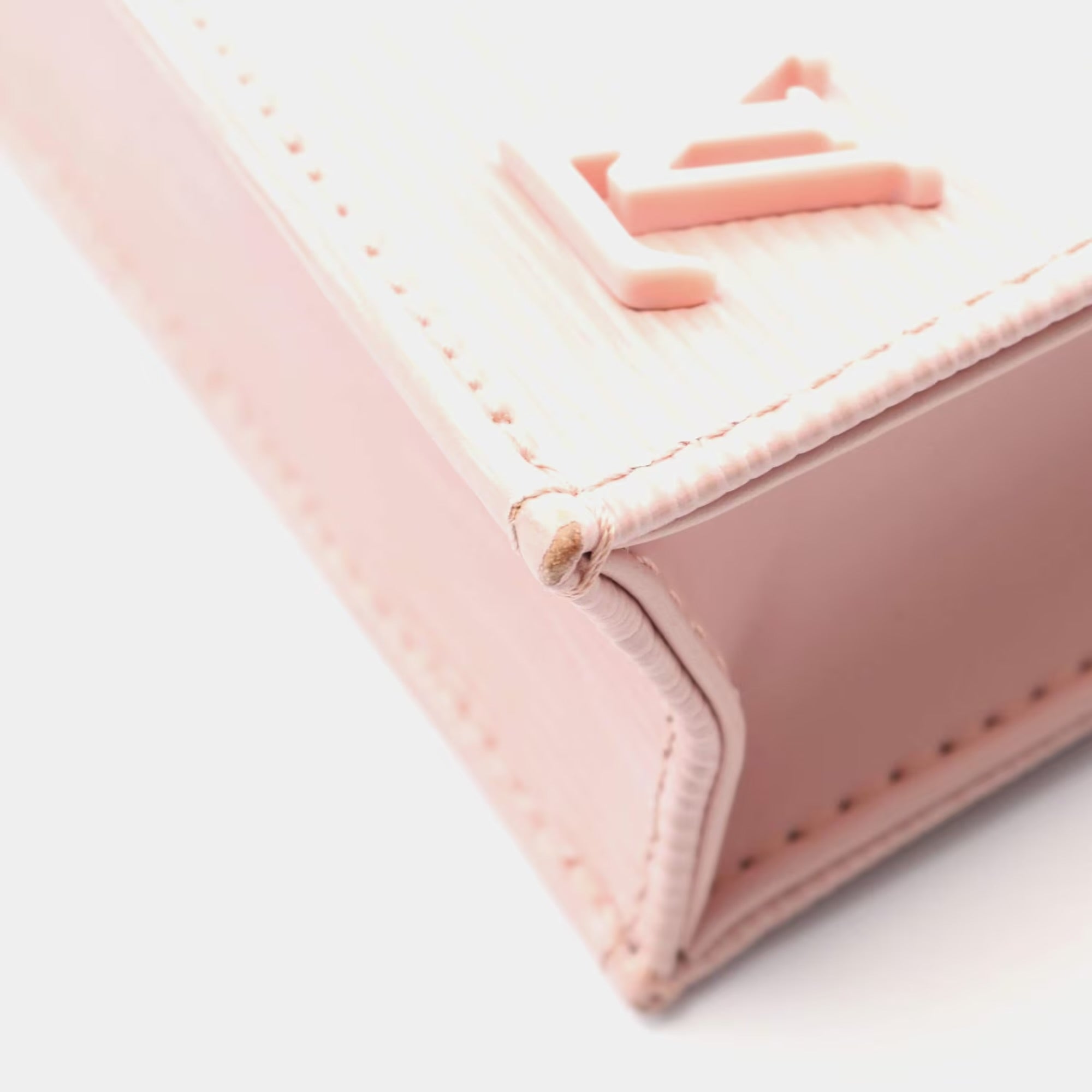 Louis Vuitton Petit Sac Plat Rose Valerine Epi Leather Crossbody Bag