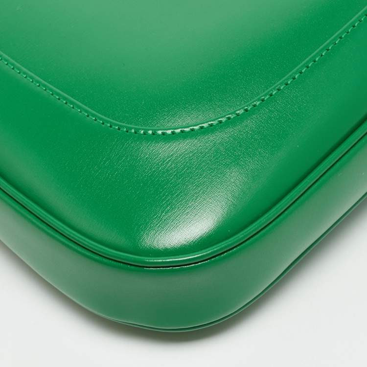 Gucci Jackie 1961 Small Green Smooth Leather Hobo
