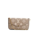 Louis Vuitton Tourterelle Monogram Empreinte Leather Felicie Pochette