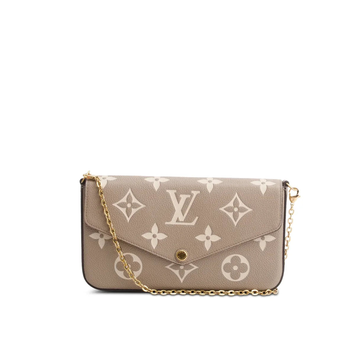 Louis Vuitton Tourterelle Monogram Empreinte Leather Felicie Pochette
