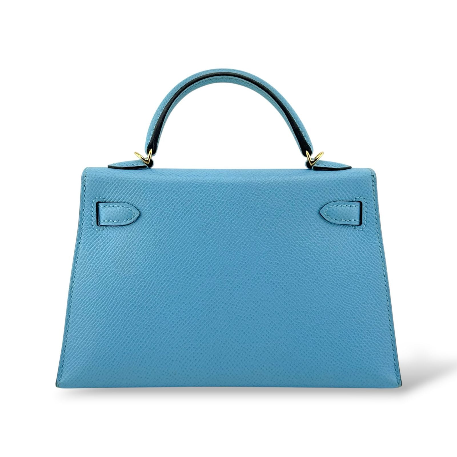 Hermes Mini Kelly Bleu Celeste Epsom PHW