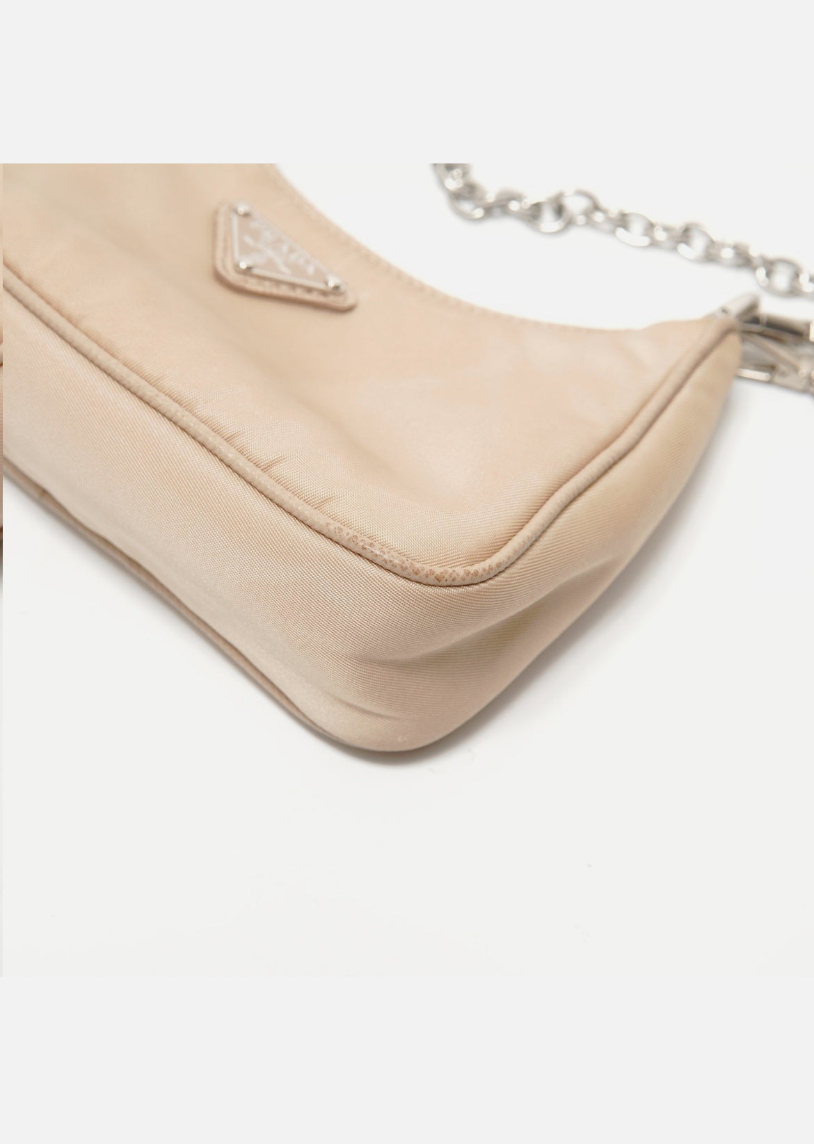 PRADA Nylon 2-Way Mini Shoulder Bag beige