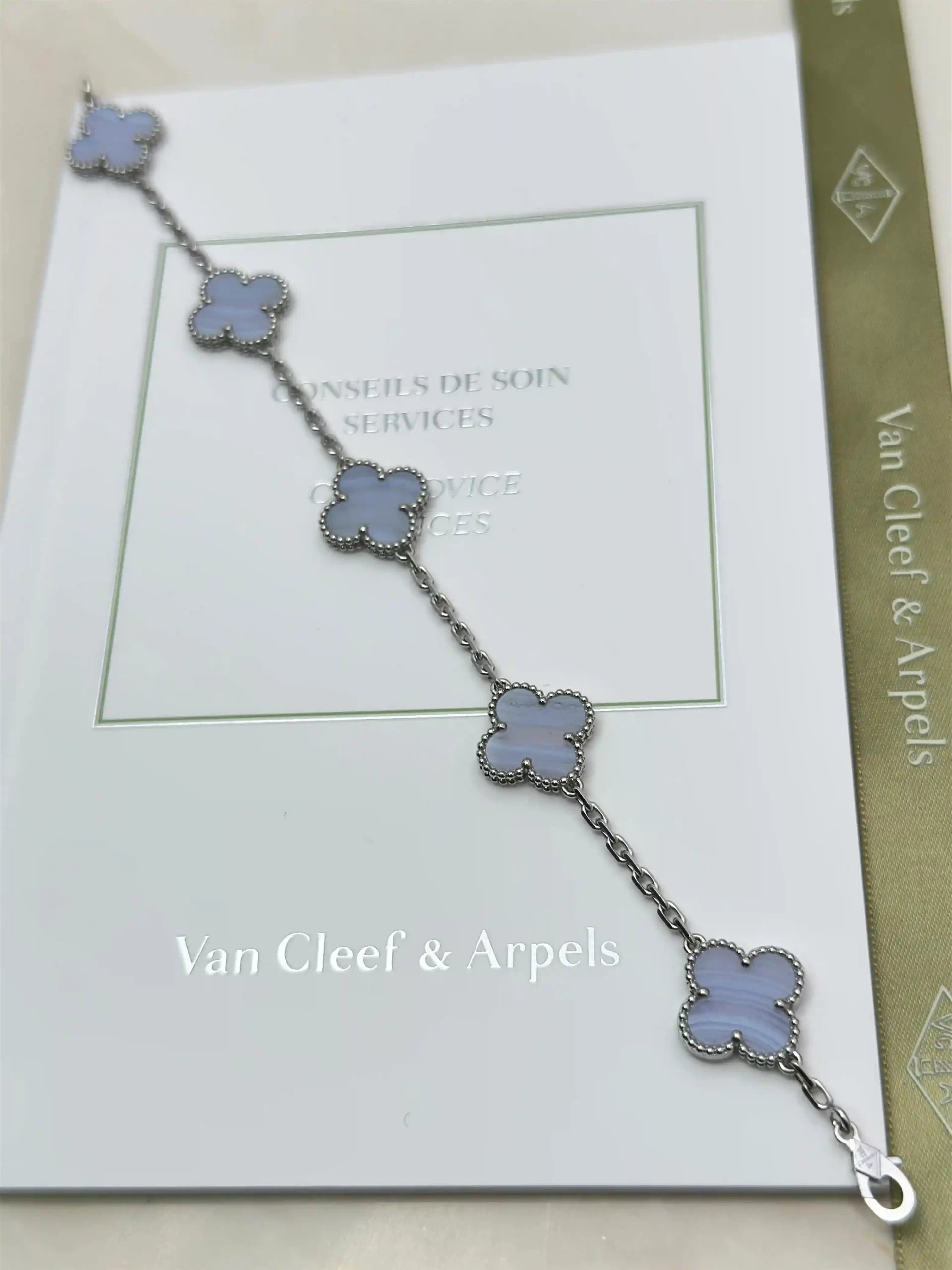 Van Cleef And Arpels Vintage Alhambra Bracelet 5 Motifs