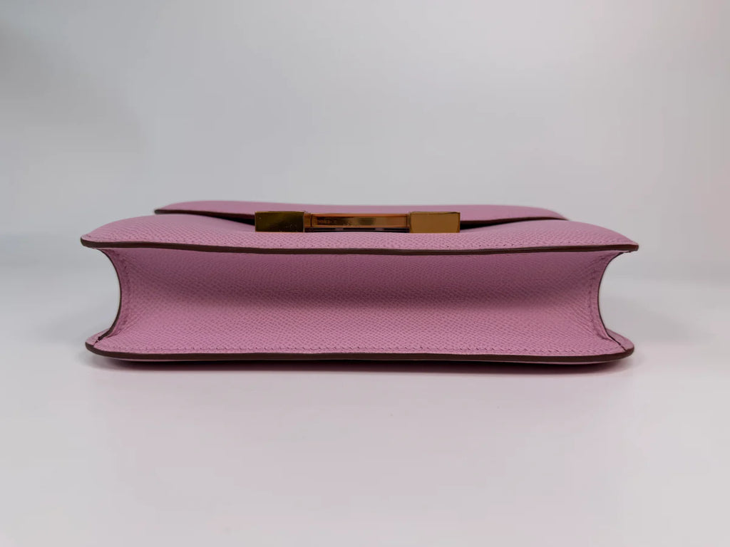 HERMÈS CONSTANCE 22 IN MAUVE SYLVESTER EPSOM LEATHER WITH GOLD HARDWARE