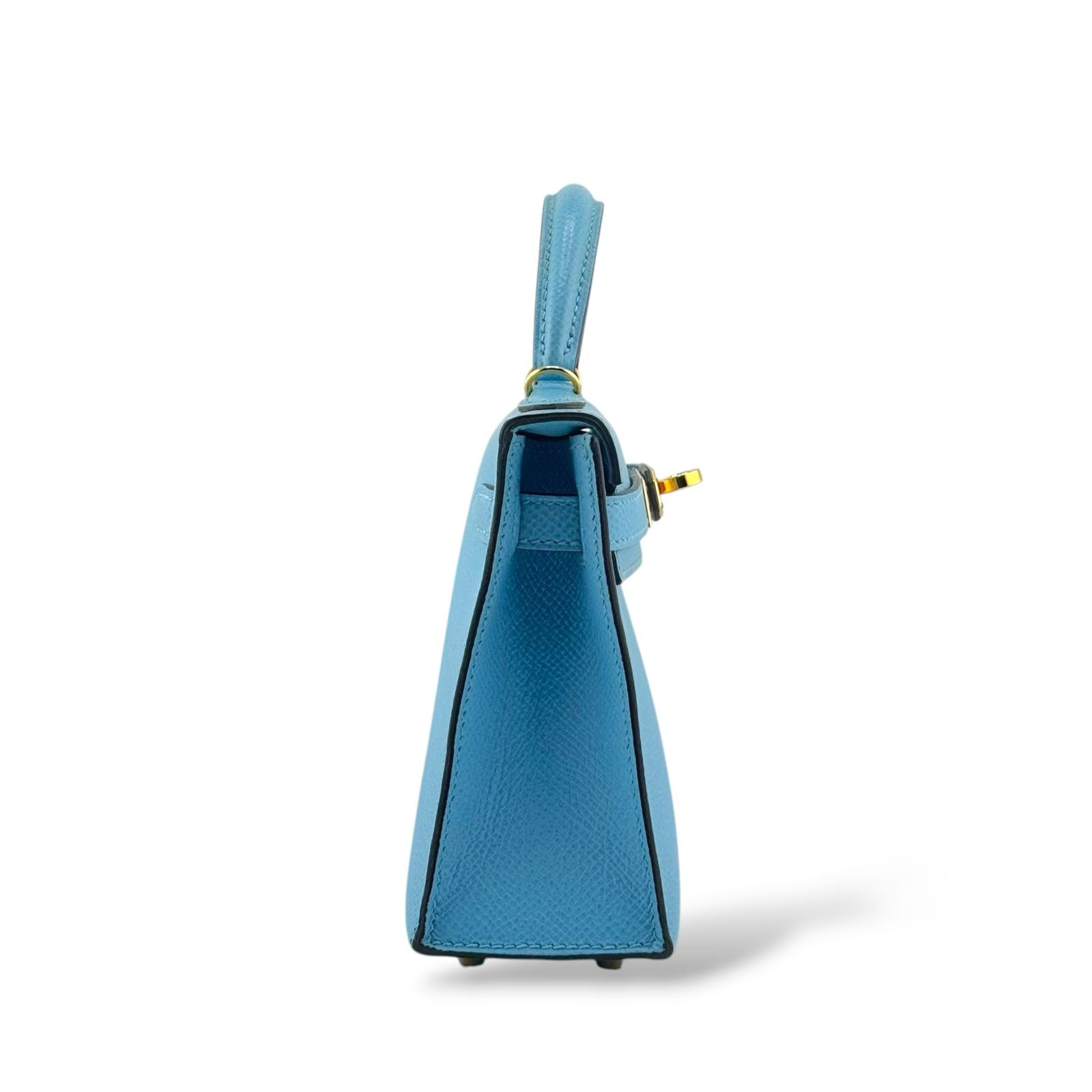 Hermes Mini Kelly Bleu Celeste Epsom PHW