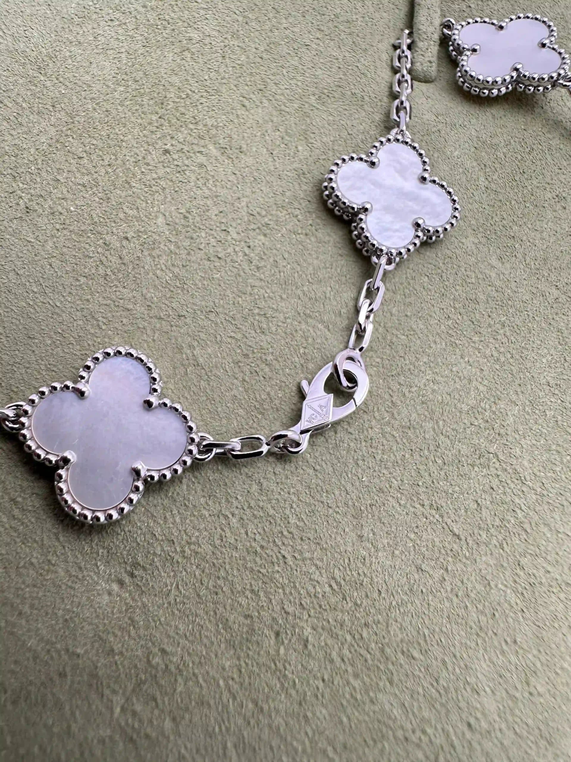 Van Cleef And Arpels Vintage Alhambra 10 Motifs Necklace