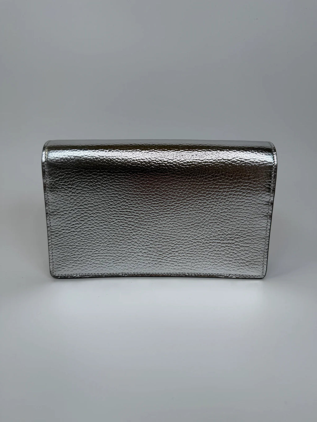 GUCCI GG MARMONT LEATHER WALLET ON CHAIN