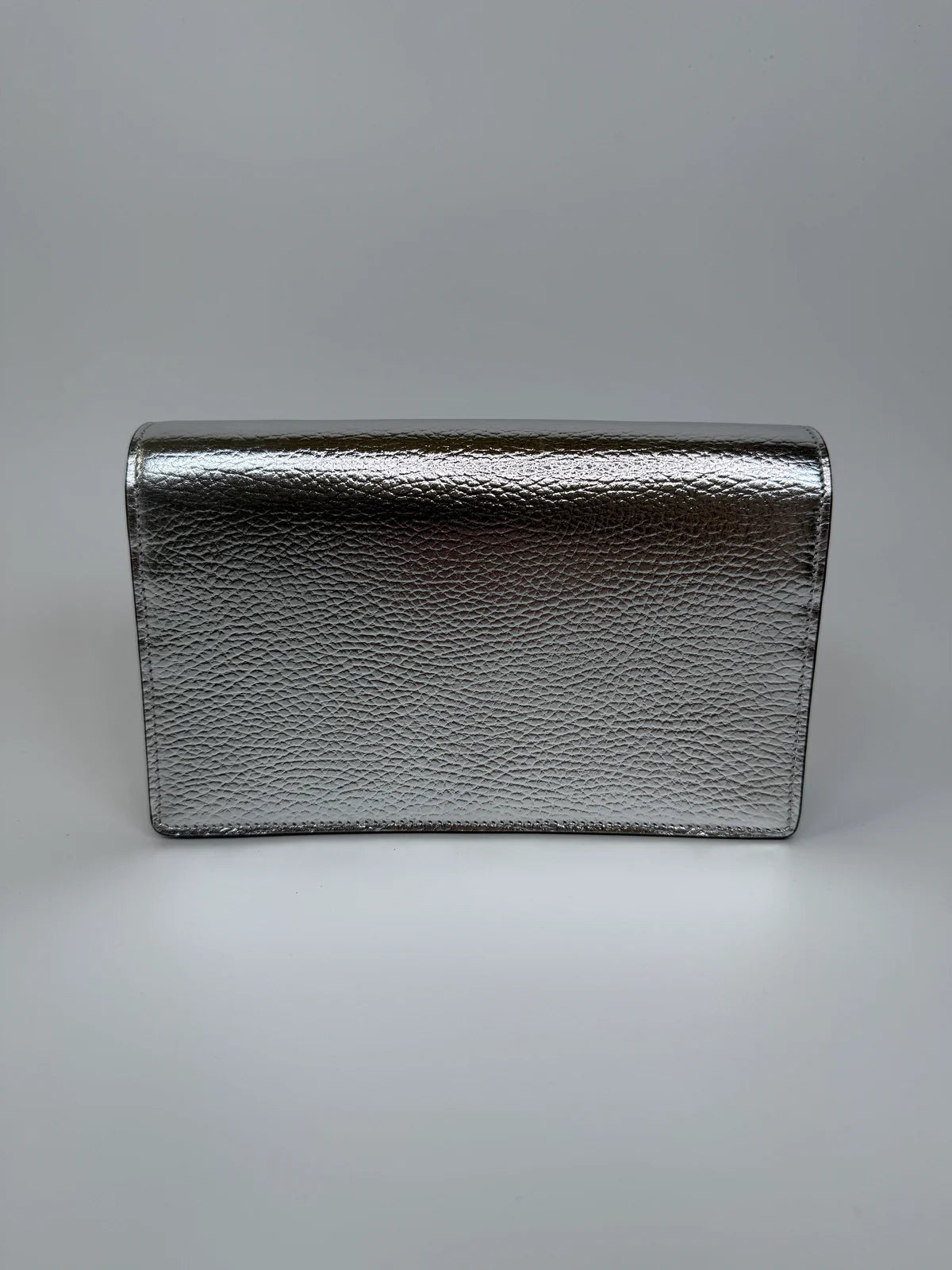 GUCCI GG MARMONT LEATHER WALLET ON CHAIN