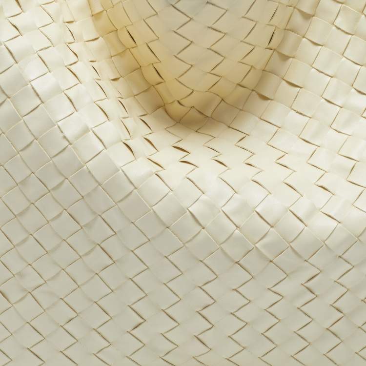 Bottega Veneta Hop Large Yellow Intrecciato Leather Shoulder Bag