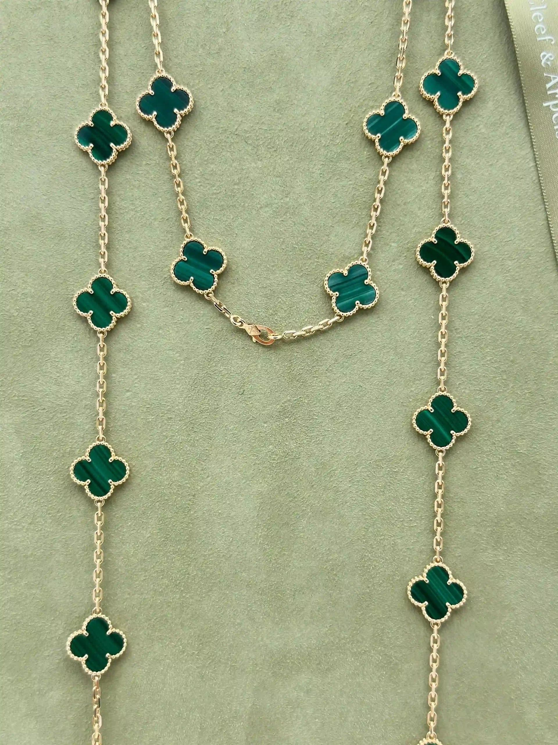 Van Cleef And Arpels Vintage Alhambra Long Necklace 20 Motifs