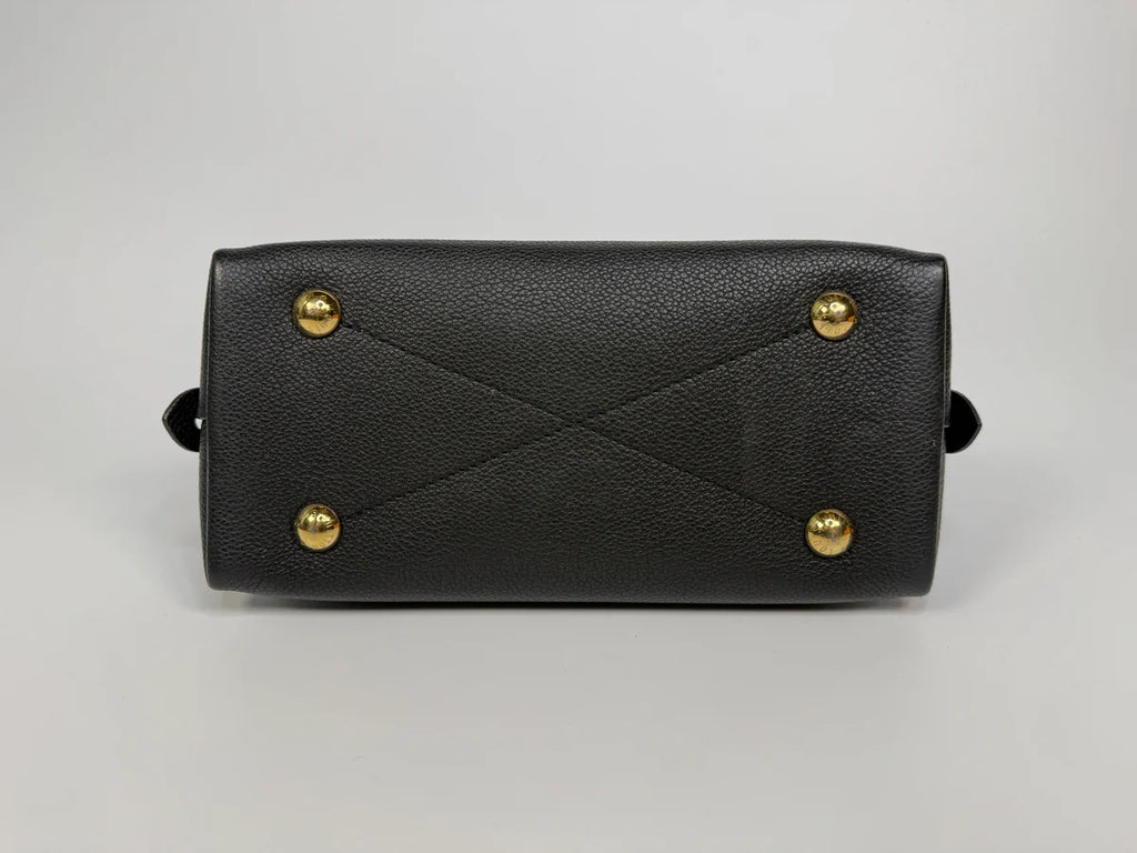 LOUIS VUITTON ALMA BB IN EMPREINTE BLACK MONOGRAM WITH GOLD HARDWARE