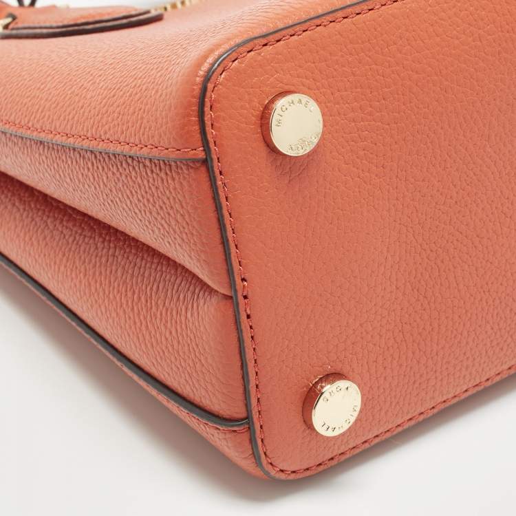 Michael Kors Adele Orange Leather Tote
