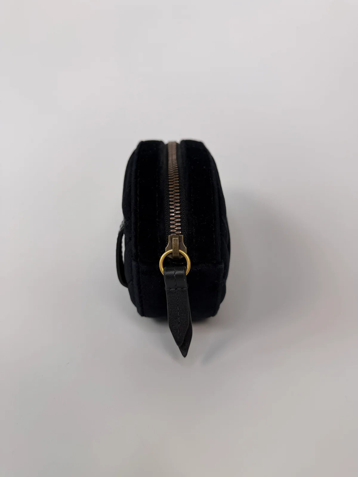 GUCCI GG BLACK VELVET MARMONT BELT BAG