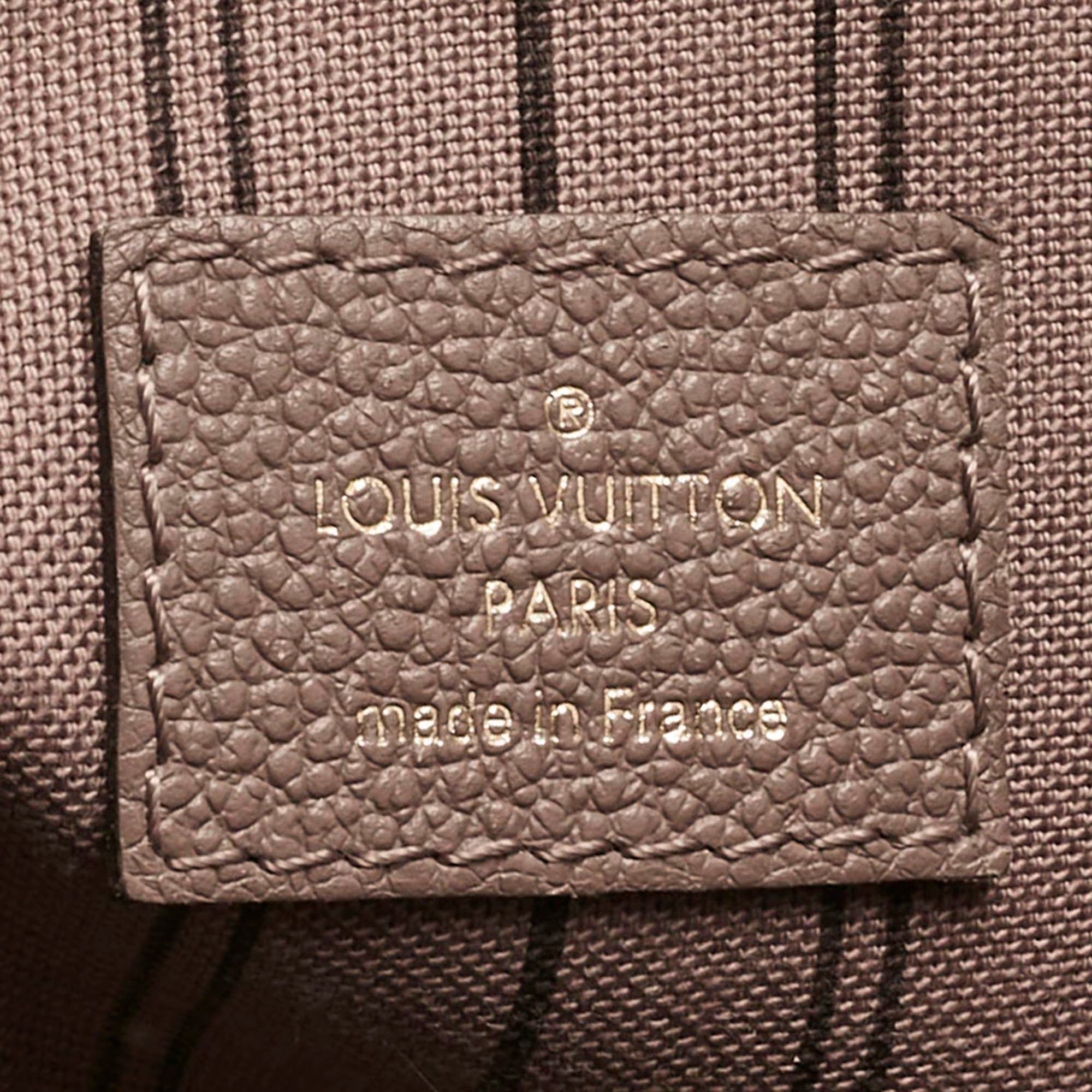 Louis Vuitton Beige Monogram Empreinte Leather Mazarine PM Bag