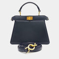 Fendi Black Leather Peekaboo I SEE U Petite