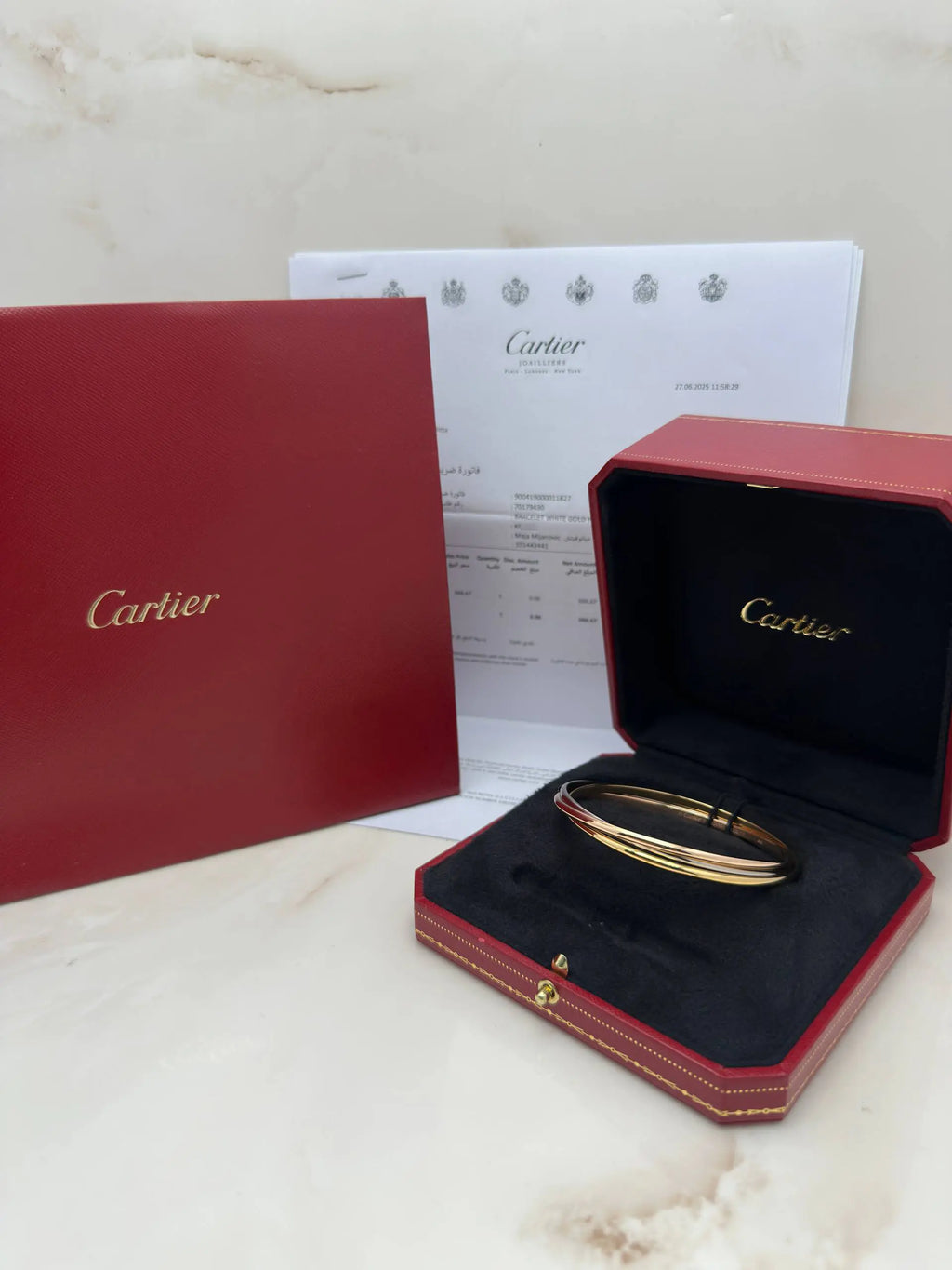 Cartier Trinity Bracelet Size 18