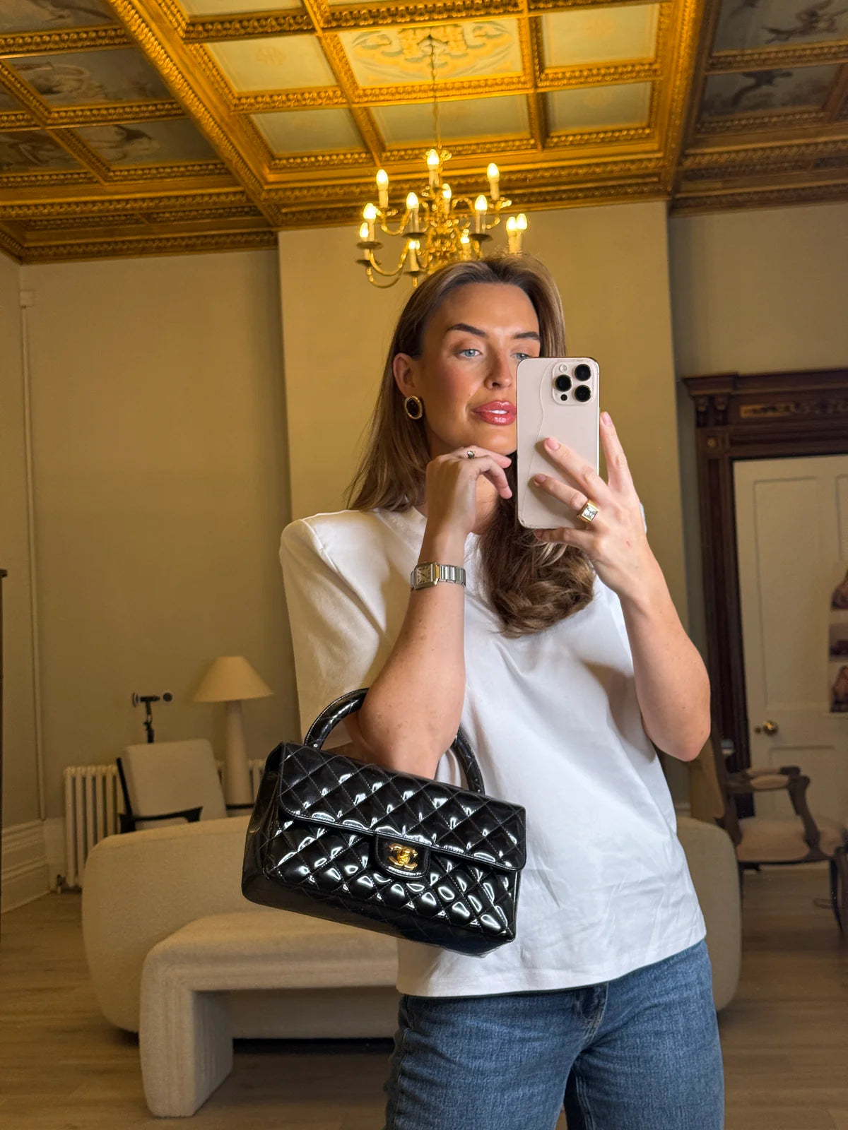 CHANEL VINTAGE KELLY TOP HANDLE BAG