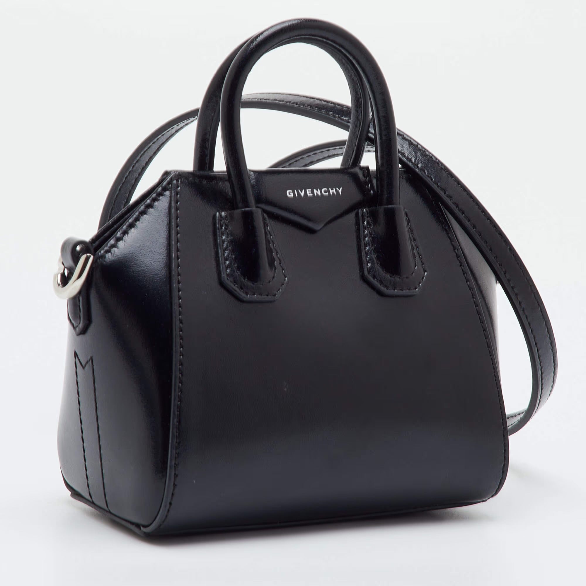 Givenchy Antigona Micro Black Leather Crossbody Bag
