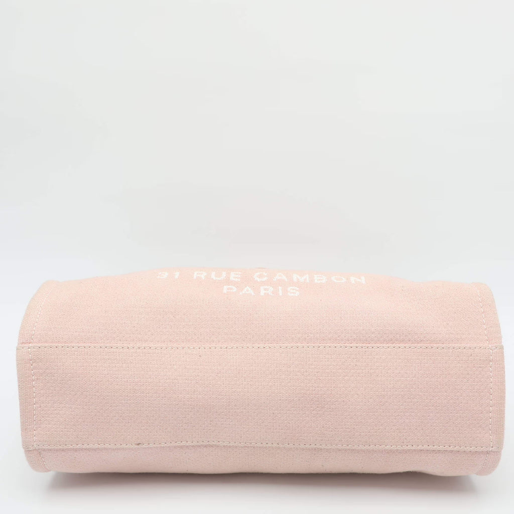 Chanel Deauville Medium Pink Canvas Tote