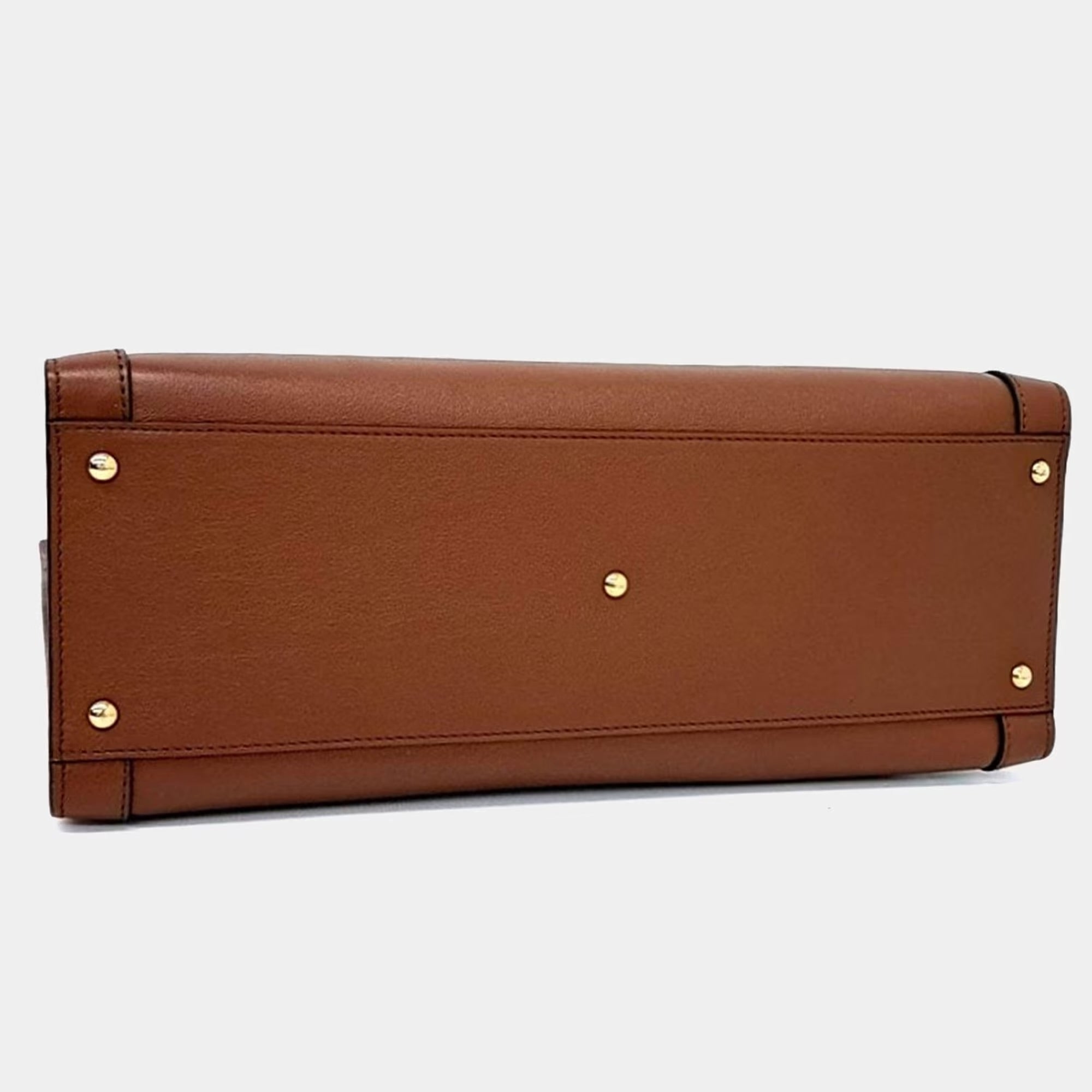Gucci Brown Leather Diana Tote and Shoulder Bag