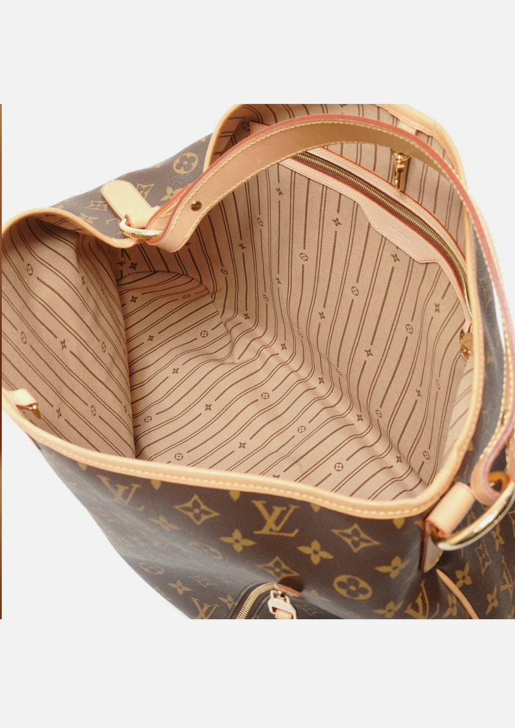 LOUIS VUITTON 2010 Monogram Delightful GM Shoulder Bag Brown