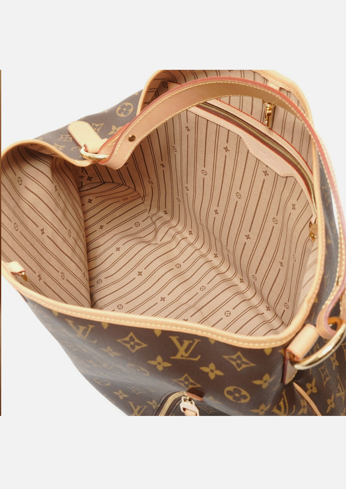 LOUIS VUITTON 2010 Monogram Delightful GM Shoulder Bag Brown