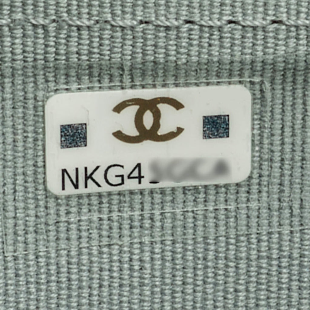 Chanel Classic Sage Green Quilted Caviar Leather Trifold Wallet
