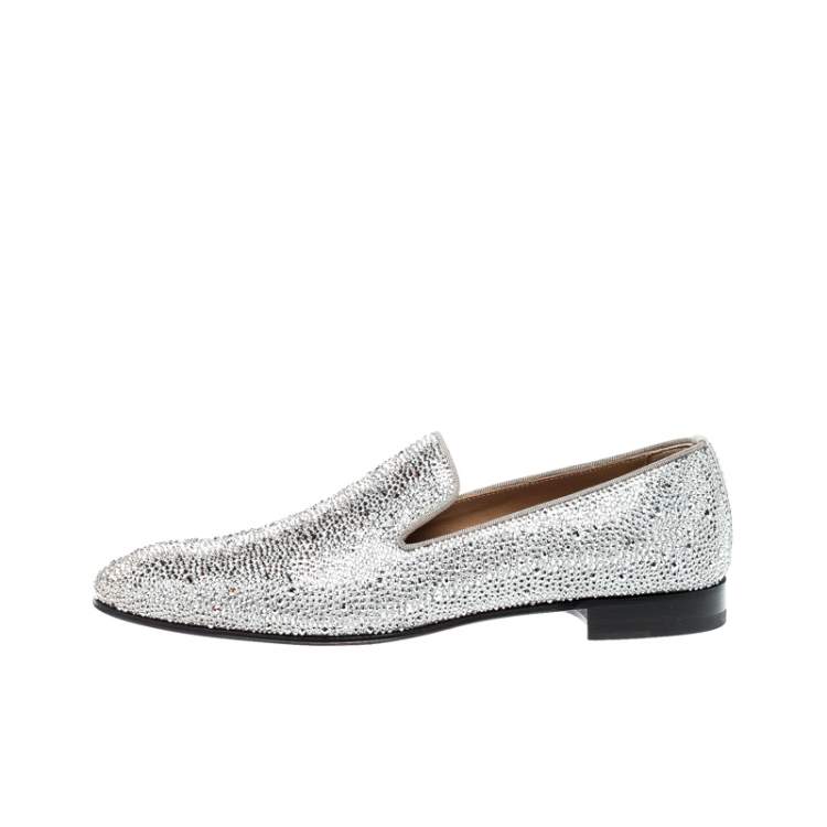 Christian Louboutin Swarovski Dandelion Strass Loafers Size 42