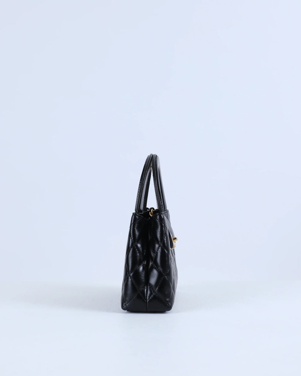 Chanel Kelly Bag Shiny Aged Calfskin & Gold-Tone Metal in Black Medium size