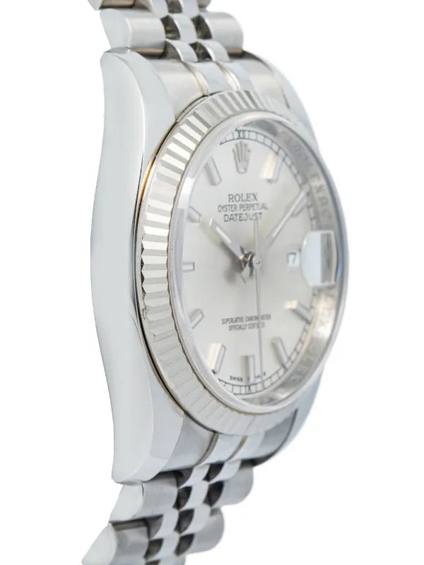 Rolex Datejust fluted bezel 36mm watch