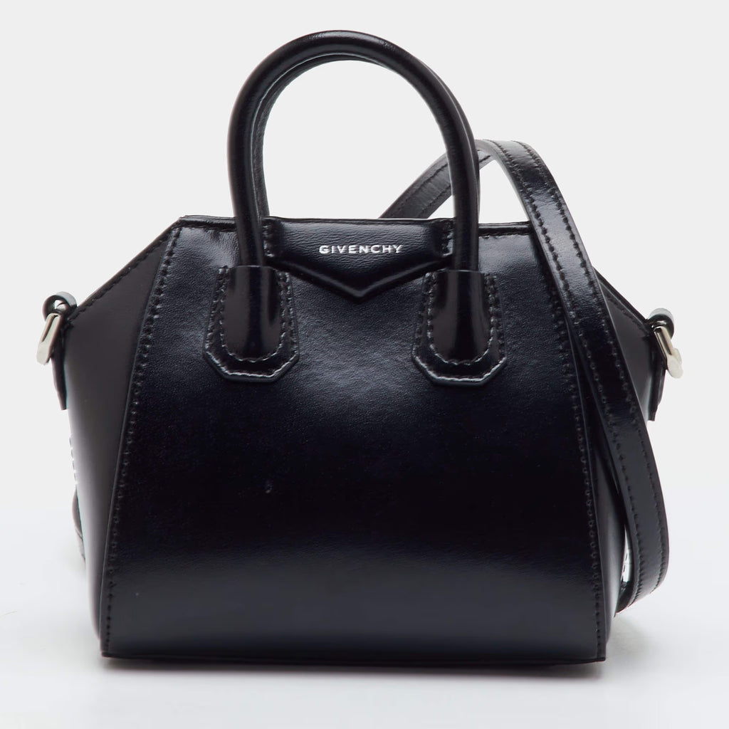 Givenchy Antigona Micro Black Leather Crossbody Bag