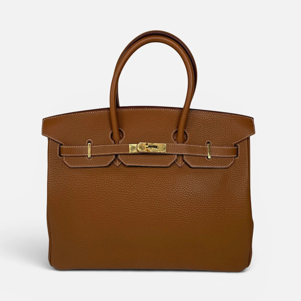 HERMÈS BIRKIN 35 IN GOLD TOGO LEATHER WITH GOLD HARDWARE
