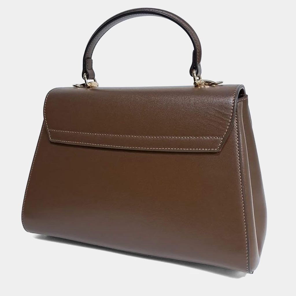 Gucci Brown Leather Horsebit 1955 Tote And Shoulder Bag