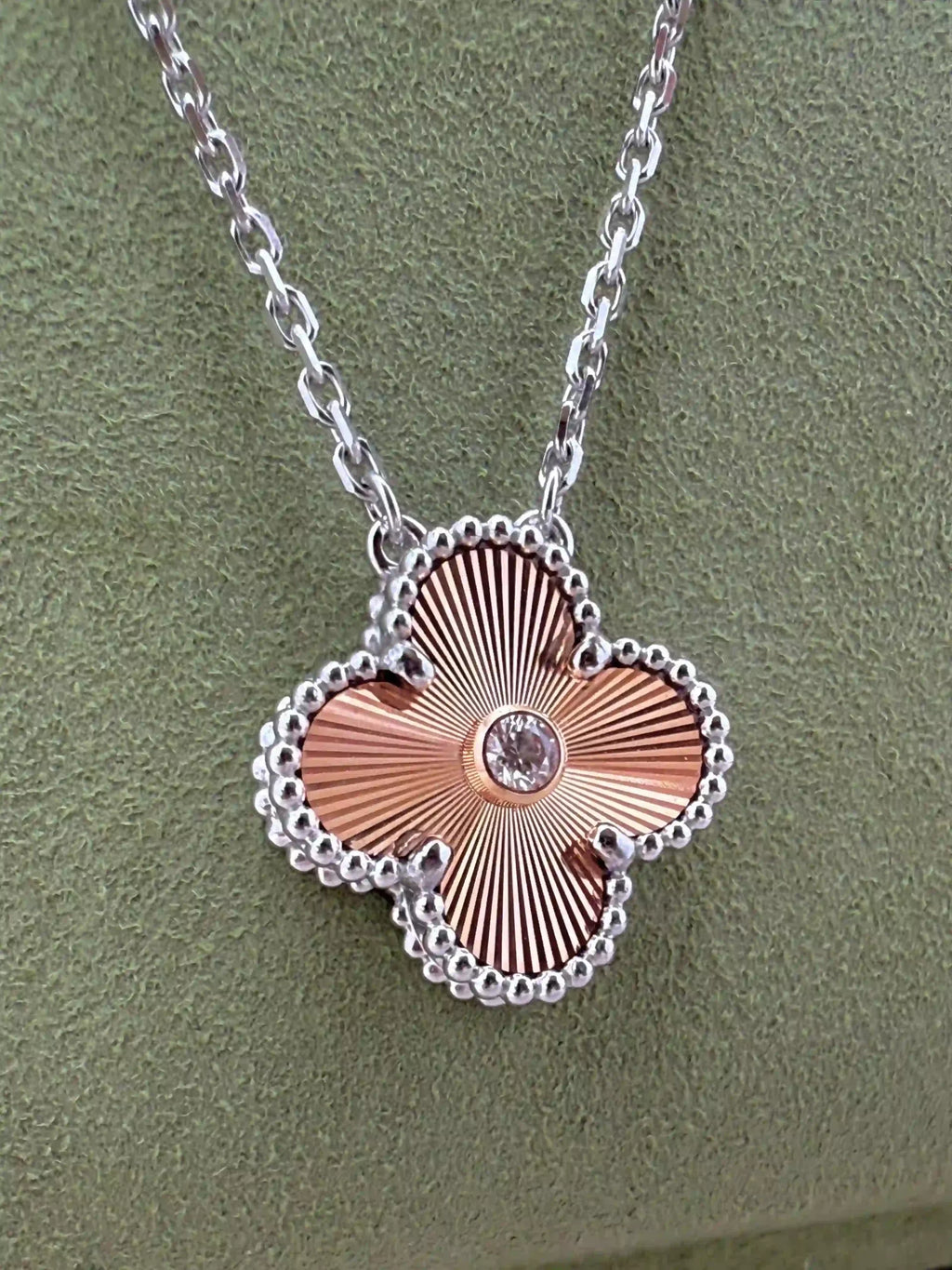 Van Cleef & Arpels Vintage Alhambra Guilloche Necklace