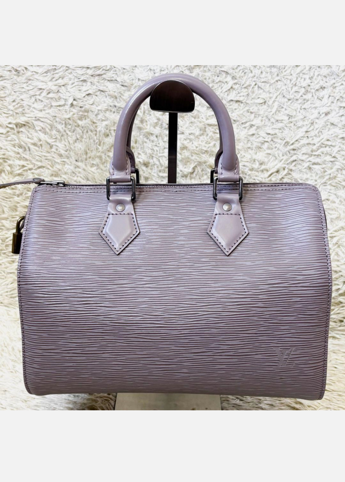 LOUIS VUITTON Epi Speedy 25 Mini Boston Bag Handbag Lilac Purple