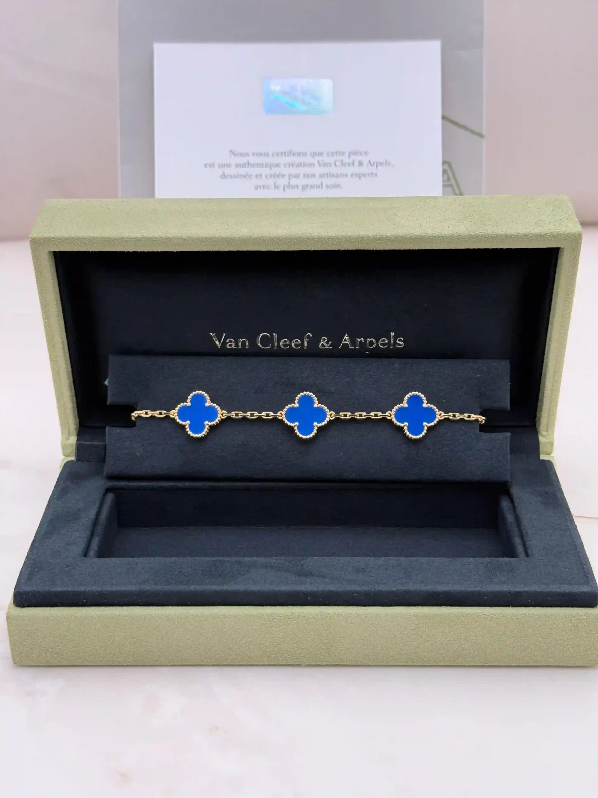 Van Cleef And Arpels Vintage Alhambra Bracelet 5 Motifs