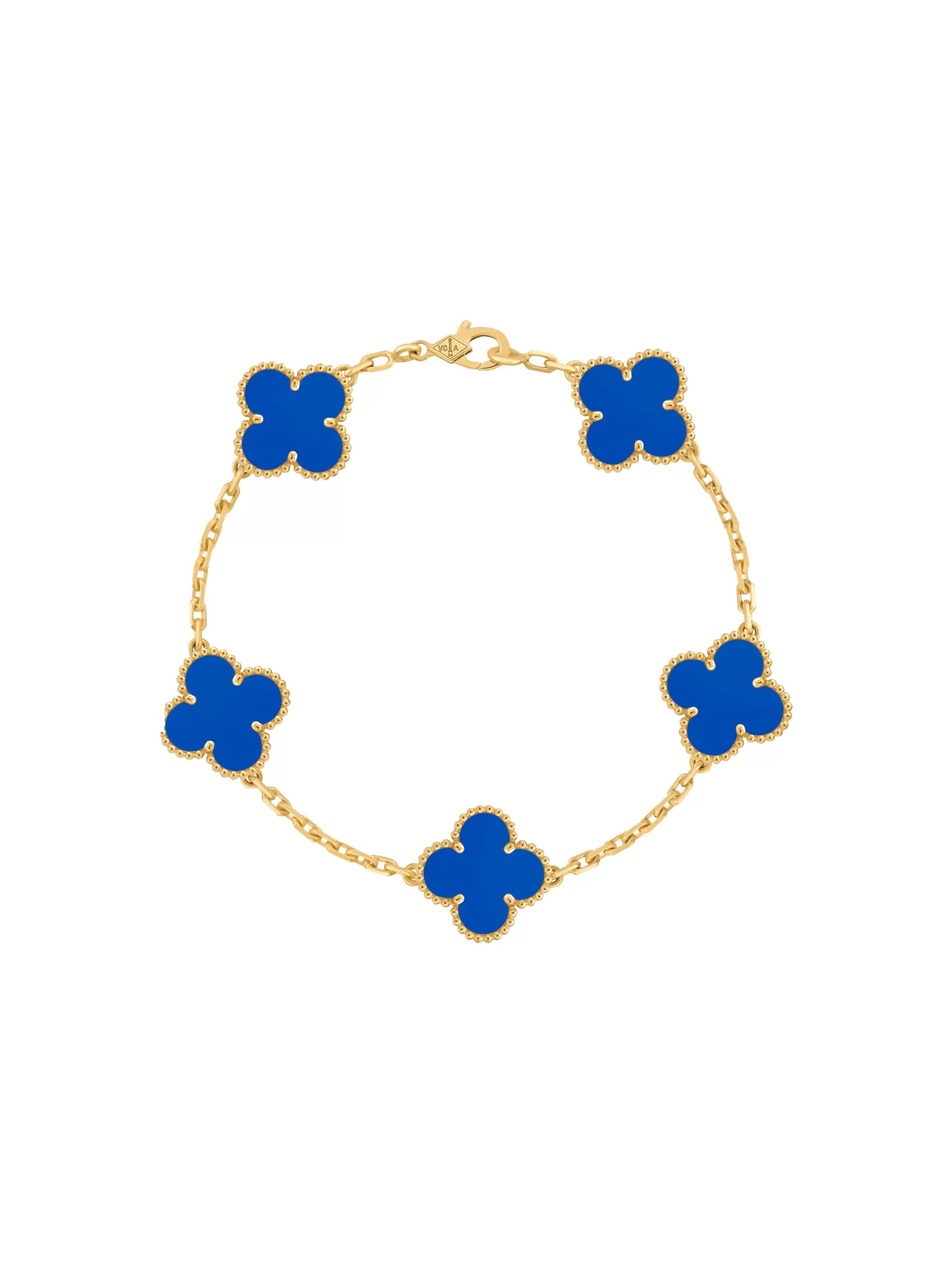 Van Cleef And Arpels Vintage Alhambra Bracelet 5 Motifs
