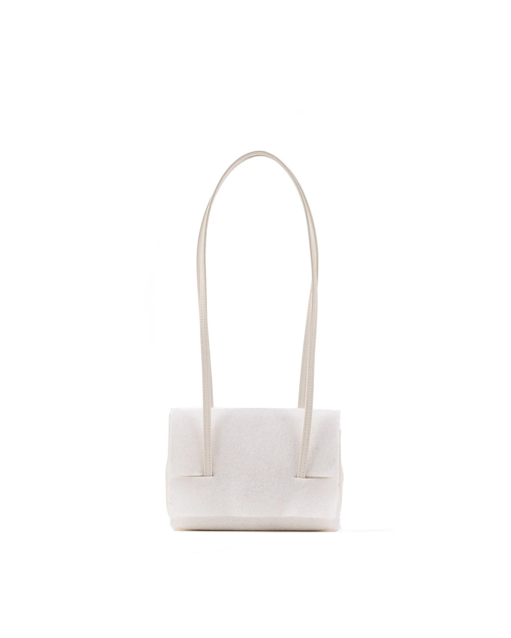 Chanel Clutch White Leather Strap in Grained Shiny Calfskin and Gold Tone Metal