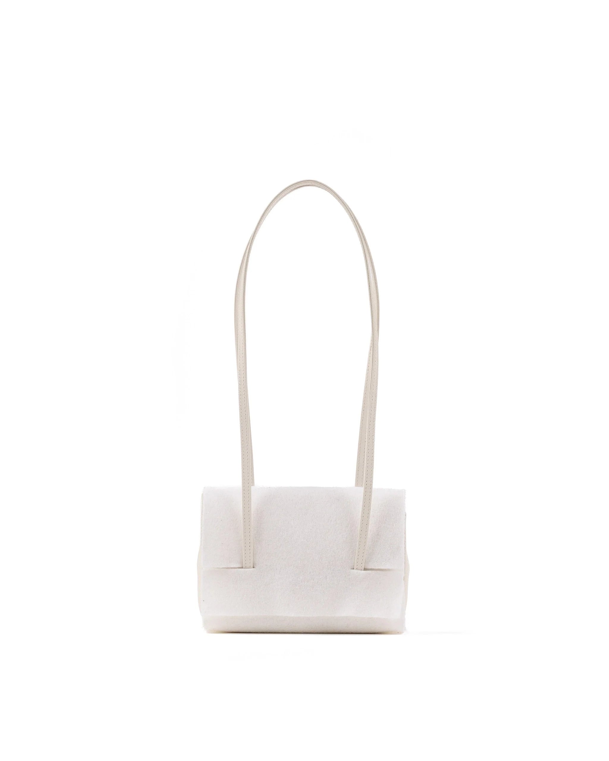 Chanel Clutch White Leather Strap in Grained Shiny Calfskin and Gold Tone Metal