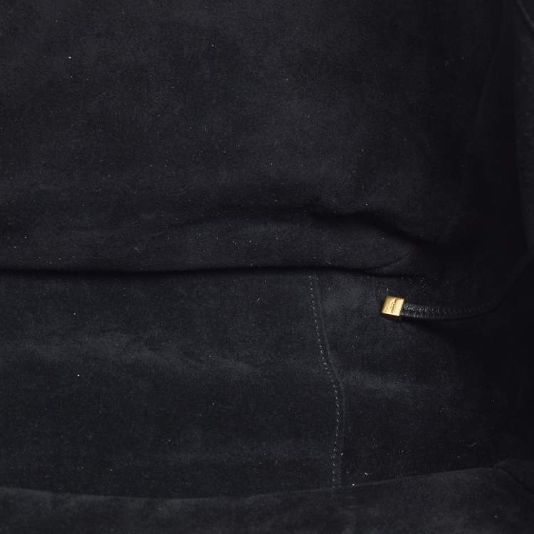 Saint Laurent LE 5 À 7 Bea Brown Leopard Print Calf Hair Tote