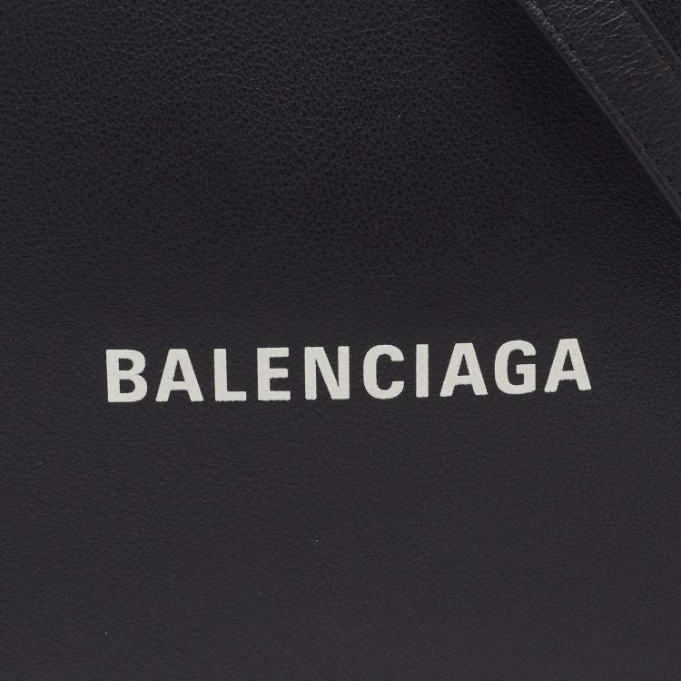 Balenciaga Everyday Small Black Leather Camera Crossbody Bag