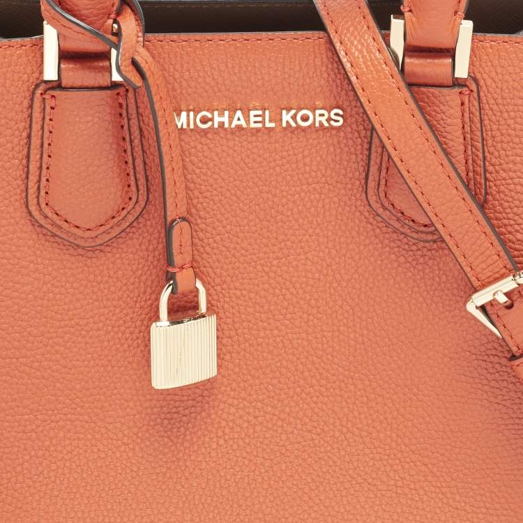 Michael Kors Adele Orange Leather Tote