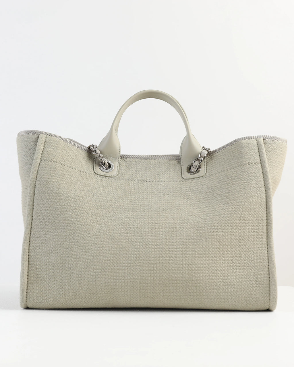 Chanel Deauville Large Gray Tote Bag