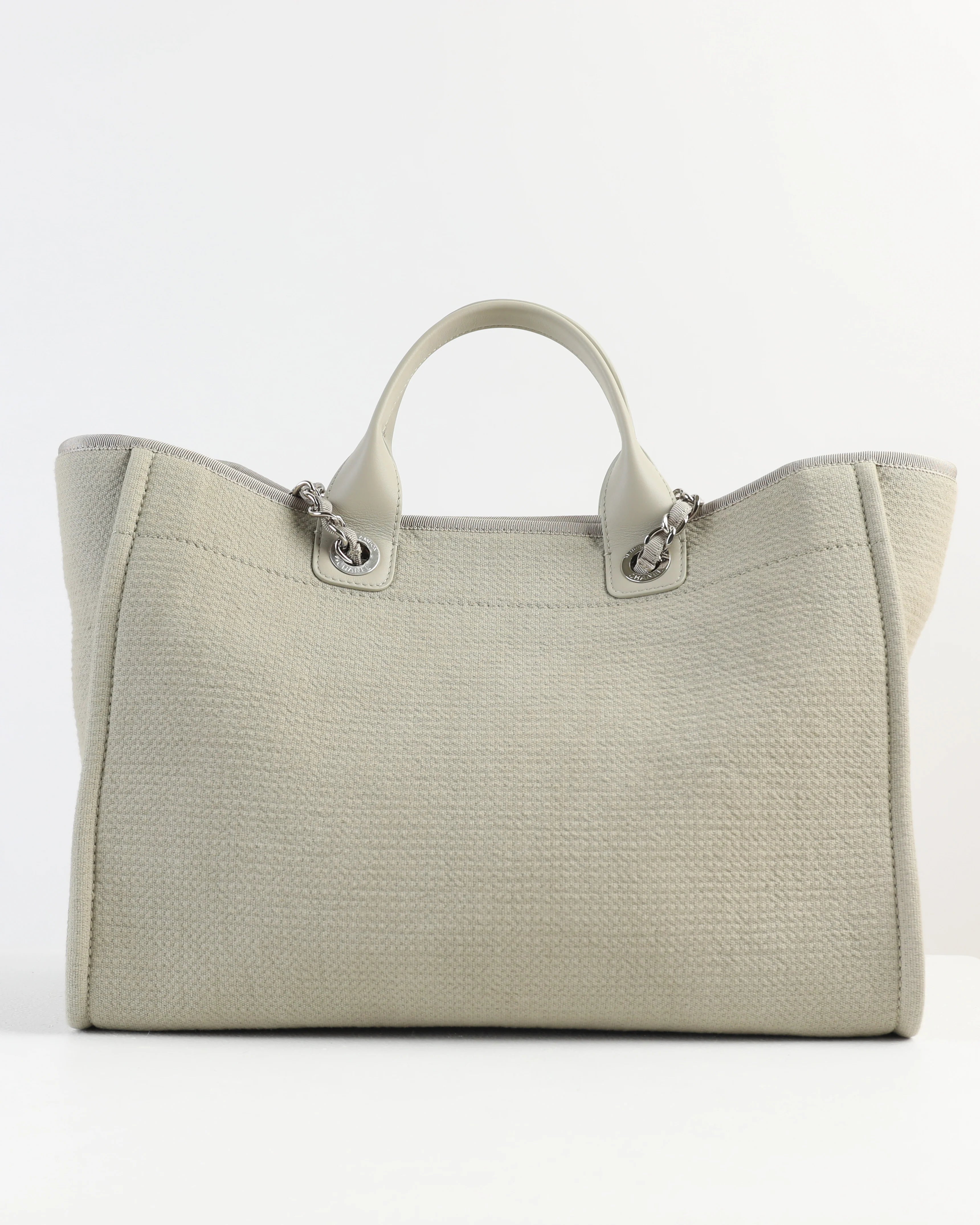 Chanel Deauville Large Gray Tote Bag